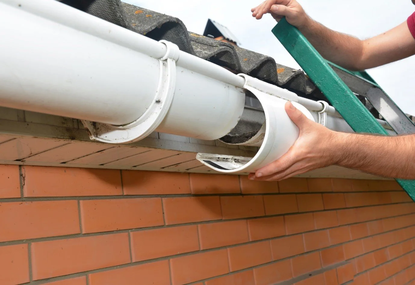 Gutter seam and fastener repair